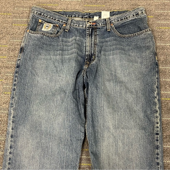 Cinch White Label Men's Relaxed Fit Straight Leg Denim Jeans MB92834003 38x34 - Picture 3 of 15